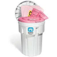 New Pig&trade;&nbsp;Spill kit for acids, caustics and unknown solvents pink absorbs up to 79L 530mm x 730mm  