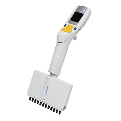 Eppendorf&trade;&nbsp;Xplorer&trade; Electronic Pipettes, Multi-Channel 12-Channel; Yellow; Volume range: 5-100&mu;L Eppendorf&trade;&nbsp;Xplorer&trade; Electronic Pipettes, Multi-Channel